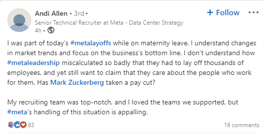 meta layoffs