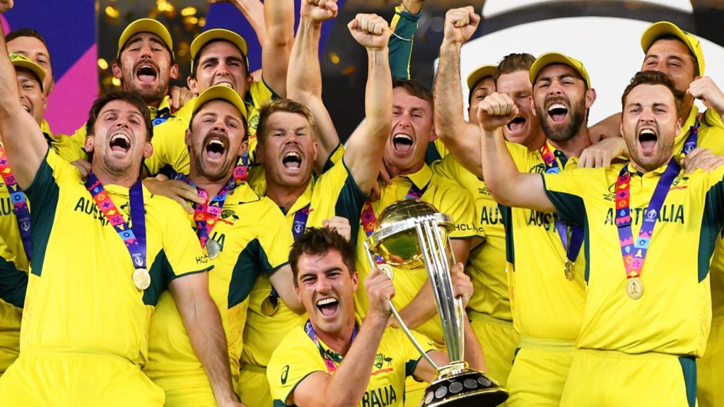 Australia lifting the World Cup for the sixth time1