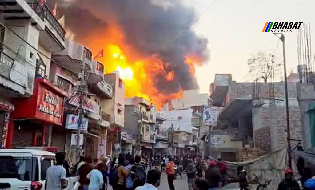 Fire at Alipur Paint Factory - Delhi-1